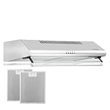 HEINNER XCH-450S 60 cm Unterbau-Dunstabzugshaube – 326,4 m³/h Absaugleistung | Edelstahl-Ausführung | Doppelmotor, 3 Geschwindigkeiten | LED-Beleuchtung | 120 mm Abluftrohr | 5 Jahre Garantie