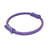 EXHUMKY Pilates Yoga Ring mit Rutschfestem Griff Fitnessgerät für Frauen Pilates Trainingsring zur Körperstraffung und Core-Training Vielseitiger Trainingsring für Zuhause in Lila