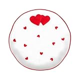 Keramik Teller zum Valentinstag,Geschirr Mit Herzmuster - Festlicher Dessertteller,Für häusliche Anlässe Paare Romantisches Abendessen Brauthower Geburtstag Tee