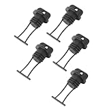 GRIRIW 5 Stück Teiliges Kajak Ablassstopfen Praktische Stopfen für Boot Kanu und Schlauchboot Hochwertige Abdichtung Einfache Installation Langlebig und Schützend Schwarz