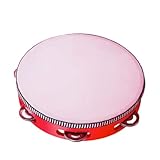 TAMBOURINE ADULT FÜR CHURCHE, TAMBOURINE FÜR ERWACHSENE | Handtrommelinstrument | 8-Zoll-Tambourines | pädagogisches Schlaginstrument zum Tanzen