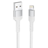 Baileku iPhone Ladekabel, Lightning Kabel 2M MFi Zertifiziert Schnellladekabel iPhone Kabel Nylon Fast USB Lightning Ladekabel für iPhone 14 13 12 11 Pro Max Mini XS Max XR X 8 7 6 6s Plus SE, iPad