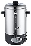 Oramics Glühweinkocher Glühweinkessel 8L 1800W mit Füllstandsanzeige, individuell und mobil nutzbar, Silber, ca. 29 x 49 cm, 8 Liter Fassungsvolumen, 1800W, 220-240V 50Hz, Warmhaltefunktion