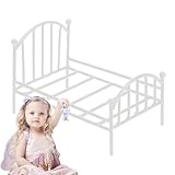 Puppenbett aus Metall – Puppenbett aus Metall, Vintage, Modell für Puppenhaus | Dekoration für Puppenhaus aus Metall, Vintage, Puppenhausmöbel von Dis