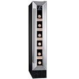 Amica WK 341 101 E Weintemperierschrank/Edelstahloptik / 82,5 cm (H) x 14,8 cm (B) x 52,5 cm (T) / 18 l Nutzinhalt/Elektronische Steuerung/Ventilator/LED-Beleuchtung