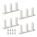 Schiebetür-Bodenführung, Bypass-Schiebetür-Bodenschiene, stabile Hardware mit Schrauben, Ersatzteilen, Bypass-Schiene für Standard-Innenhaus, Badezimmer, Schrank, Wohnung