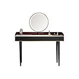 Kosmetikspiegel mit Beleuchtung Kommode Einfache Schlafzimmer Kommode Schiefer Arbeitsplatte Schminkhocker Schminkspiegel Metall Kommode Schminktisch Kosmetiktisch mit Schreibtisch für Schlafzimmer(90