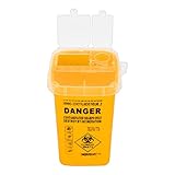 Sharps Bin Plastik Rasierer Entsorgungskoffer Tattoo Piercing Nadeln Abfallbox Behälter Yellowshaver