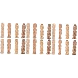 JOINPAYA 2 Sätze Marionette Bastelset Bastelsets Für Eincremehilfe Kinderspielzeuge Dekoring Unfertige Holzfiguren Unvollendete Menschenpflock Aus Holz Mahagoni- 8 Stück * 2