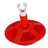 BESTonZON Automatische Geflügel wassertränke mit Auslaufsicherer Basis Integriertem Wassernapf Wassersparendem Design und Kippfestem für Hühner Küken Enten und Wachteln