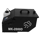 0.5L Niederliegende Rauchmaschine DMX Nebelmaschine Bühne Nebel 1200W mit drahtloser Fernbedienung Bodennebelmaschine, für Party Halloween Hochzeit Weihnachten Bühnenauftritte