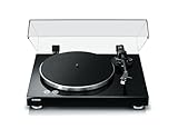 Yamaha TT-S303 HiFi-Plattenspieler mit Riemenantrieb für Vinyl, integriertem Vorverstärker und umschaltbarem Phono- und Line-Ausgang – In Schwarz