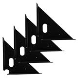 SOPOTUTU 4 Stück Edelstahl Eckwinkel Schwerlast Regalhalter Winkel Dreieck Halterungen für Küche Bad Möbelrahmen und Regalbretter Stabile Haltewinkel für Vielseitige Montage