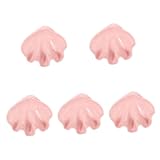 BESPORTBLE 5 Stück Muschel schmucks cheibe Anzeige ästhetische Raumdekoration dekorativ Platte Schmucktablett keramik schmuckschale Schmuckteller Tablett Schmuck-Display-Tablett Rosa