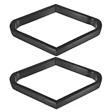 BESPORTBLE 2-teiliges Billardkugel-Rack: Billard-Rack aus massivem Holz für 9 Bälle, Rhombus-Design – Professionelles Billardtisch-Zubehör aus Holz für den privaten und gewerblichen Gebrauch
