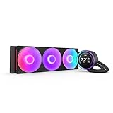 NZXT Kraken Elite 360 RGB - AIO CPU-Flüssigkeitskühler - 360-mm-Radiator - F360 RGB Core-Lüfter - Anpassbares 2,72'-IPS LCD - Turbine Pump - Intel LGA 1700, 1200/115X, 1851 - AMD AM5, AM4 - Schwarz