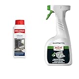 MELLERUD Silicon Entferner | 1 x 0,25 l & MEM Glättmittel zum Glätten und Modellieren von Dichtstofffugen, Anwendungsfertiges, 500-ml-Spray, Farblos