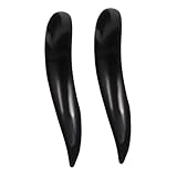 Veemoon 2 Stück Akupunktur Massage Stifte aus Natürlichem Oxhorn Ergonomisch Geformt für Gezielte Druckpunktmassage Tragbares Chinesisches Guasha Tool zur Hautstraffung und