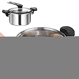 Kochfeld Schnellkochtopf - Schneller Schmor- Und Druckkochtopf - Schnellkochfunktion Vielseitiges Edelstahl Kochgeschirr Für Eintopf Fleisch Suppe Bohnen