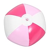 Amosfun Aufblasbarer Strandball Aus PVC Weißer Beach Ball Für Pool Und Strandpartys Wasserspielzeug Für Aufblasbarem