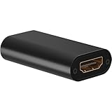 goobay 58491 HDMI Signalverstärker/Repeater 4K @30Hz - zum Verlängern Einer HDMI Verbindung auf bis zu 40m / Flaches Robustes Gehäuse aus Aluminium/Schwarz