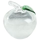 Sturmglas Apfelform Weatel Glas Mini poliertes Wetter Prädiktor Dekorative Sturmprognostaster für Home Valentinstag Geschenke.
