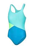 Aqua Speed Pola Badeanzug Mädchen | Einteiler | 104-158 | UV-Schutz | Blickdicht | Chlorresistent | Anti-Pilling | Schwimmanzug Blue - Turquoise - Light Green - 28 Gr. 140