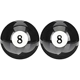 Toddmomy 4 StüCk Billard Kugel Set: Billard Schwarz Acht-Kugel-StoßStange Billardtisch Billardtisch-ZubehöR Snooker-Kugeln Billard-ZubehöR Billard-üBungshilfen Billardtisch-Kugeln