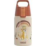 Sigg - Edelstahl Trinkflasche Kinder - Shield One Disney Lion King - Für Kohlensäurehaltige Getränke Geeignet - Auslaufsicher - Federleicht - BPA-frei - Sport & Schule - xxxx - 0,5L