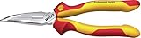 Wiha Flachrundzange Professional electric mit Schneide gebogene Form, ca. 40° Zuführen leicht gemacht 200 mm Elektrikerzange, VDE geprüft (26729)