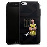 Slim Case extra dünn kompatibel mit Apple iPhone 6 Plus Silikon Handyhülle schwarz Hülle Borussia Dortmund BVB Julian Brandt