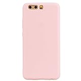 cuzz Huawei P10 Hülle Case Silikon Schutzhülle Handyhülle,Outdoor Stoßfest Schutzhülle Schmaler Telefonschutz,Staub und Scratch-Stoßfest-Pink