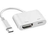 USB C auf HDMI Adapter, USB-C auf HDMI Adapter 4K, Typ-C auf HDMI Adapter, 4K HD Video und Audio Sync Bildschirmkonverter, USB C HDMI Digital AV Adapter für i-Phone 16/15/iPad/Tablet/Laptop/Handy