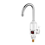 Instant Durchlauferhitzer Wasserhahn Durchlauferhitzer Durchlauferhitzer Temperaturanzeige Warmwasserbereiter Küche Heißer 3000W Warmwasserbereiter mit LED-Wasserboiler mit LED-Digitalanzeige ( Color