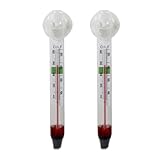 2 Stück Aquarium Thermometer, Vertikale Lange Aquarium Temperaturmesser Mit Saugnapf, Schwimmender Wassertemperaturmesser, Für Aquarien, Terrarien, Reptilien, Amphibien Und Schildkröten