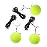 ibasenice 3 Stück Teiliges Tennis Trainer mit Elastischem Seil Leichter Reboundball für Indoor Outdoor tennisübungen für Anfänger Vielseitiges Trainingsgerät mit Kompatibler Basis