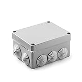 FAMATEL – Wasserdichte Abzweigdose IP55 | | 160 x 135 x 83 mm | Mit 8 Kegeln Ø32 und 2 Kegeln Ø40 | Verschraubter Deckel | 1/4 Drehung | Grau