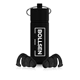 BOLLSEN Motorrad Ohrstöpsel – Wiederverwendbare Ohrstöpsel für Motorradfahrer – Windgeräuschreduzierung mit 24 dB SNR – Passt unter den Helm – Waschbar, Langlebig & Bequem (1)