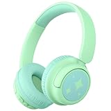 iClever Bluetooth kopfhörer Kinder, 60 Std Akku, 74/85 dBA Lautstärkebegrenzung, Stereo-Sound, Typ-C, Bluetooth5.4, Kabellos Kinderkopfhörer Over Ear mit Mikrofon für Tablet/Reisen