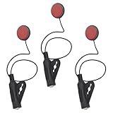 FRCOLOR 3 Stück Selbstklebende Piezo Tonabnehmer 50mm für Akustische Gitarren Ukulelen und Kalimba Dünn Hohe Empfindlichkeit Einfache Montage ohne Bohren