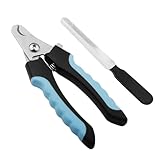 LxsNyvantic 16cm Krallenschere Für Hunde,Krallenschneider Für Hunde,Edelstahl Hunde Krallenschneider,Mit Nagelfeile - Mit Schutzvorrichtung, Für Hunde Und Katzen Geeignet