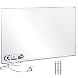Warmfay Infrarotheizung 200W, Energiesparende Infrarot Wandheizung für 2-4 m², Elektroheizung mit Überhitzungsschutz TÜV SÜD, 603mmx303mm