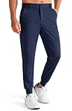 Libin Herren Golfhose Stretch Slim Fit Golf Jogginghose Anzughose Sporthose Lang Jogger Pants Chino Stoffhose mit Taschen, Marineblau XL