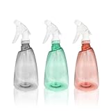 Hhverse 3 Stück Sprühflaschen 500ml Zerstäuber Sprühflasche Leere Wassersprühflasche mit Feinem Nebel und Einspritzmodus Spray Bottle für Hausreinigung Friseur Garten und Pflanzen
