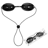 Yolev Solarium Brille mit Etui, Infrarot Schutzbrille mit Rotlichtlampe und UV-Schutz, UV Brille, Laserschutzbrille für Schönheitsbehandlungen und Sonnenbaden Im Freien Zuhause