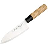 CS-Kochsysteme Kochmesser 15 cm, OSAKA Deba Messer, mit Echtholzgriff im Geschenkkarton, rostfreier Edelstahl