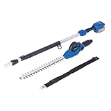 Scheppach Akku-Teleskop-Heckenschere C-PHS410-X | Schnittlänge 410 mm | max. Aststärke 16 mm | Gesamtreichweite 2,6 m | Motorkopf mit 11 verschiedenen Winkeln | 20-Volt-IXES-Serie