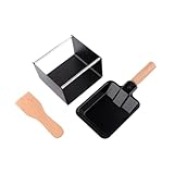 F Fityle Käse-Raclette-Set, Käseröster, antihaftbeschichteter Holzgriff, Käseschmelzpfanne, Käse-Raclette-Schmelzpfanne für Steak-Grill-Restaurant