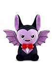 Generisch Kawaii Kuscheltier Fledermaus Dracula 23 cm – Süßes Plüschtier Vampir – Weiches Stofftier für Kinder, Deko