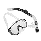 ARTSEWPLY 1 Satz Schnorchel -Set Tauchglas Tauchen Maske Voll Schnorchel Erwachsene Tauchausrüstung Leicht Schnorcheln Schnorchelbrille Schnorchel Tauchzubehör Schwarz PVC Zufällige Farbe
